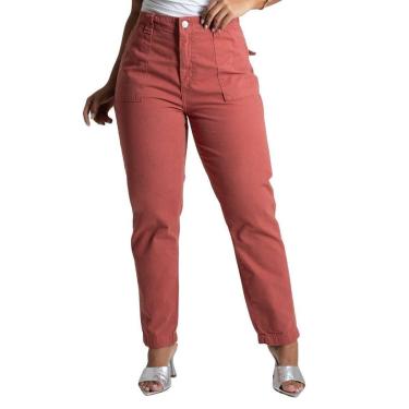 Imagem de Calça Sarja Sawary Mom - 279628 - BORDO 46-Feminino