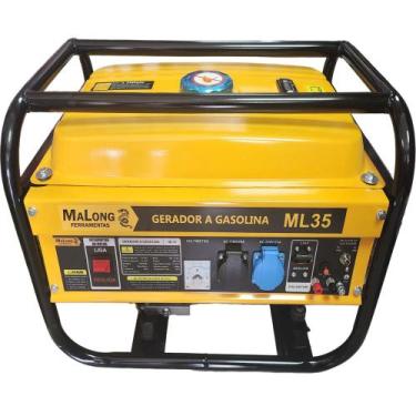 Imagem de Gerador Gasolina 3500w 7hp 212cc Partida Manual 127 / 220V Alternador 