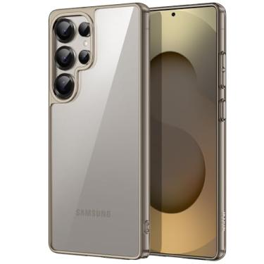 Imagem de JETech Capa para Samsung Galaxy S25 Ultra 5G, Case Estojo Protetora à Prova de Choque Não Amarela para Telefone, Capinha Parte Traseira do PC Rígida Anti-Riscos (Titânio Cinza)