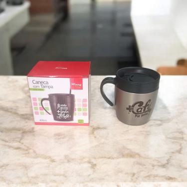 Imagem de Caneca Termica de + Café Por Favor Wincy 400ml