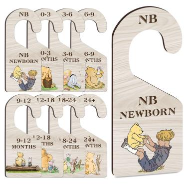 Imagem de Divisórias de armário para bebês Hatzelou Winnie Newborn to Toddler x8