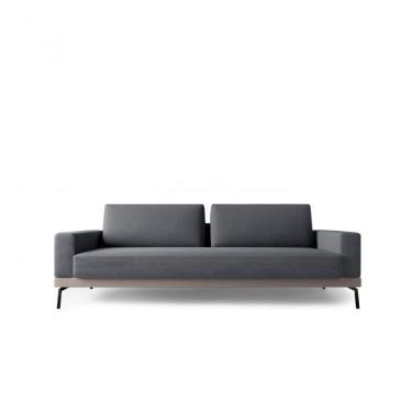Imagem de Sofa Smart 2 Lugares 180 Neo Mescla Cinza Claro e Chumbo