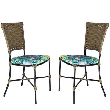 Imagem de 2 Cadeiras Gramado Pequi Sala De Jantar Em Fibra Sintética