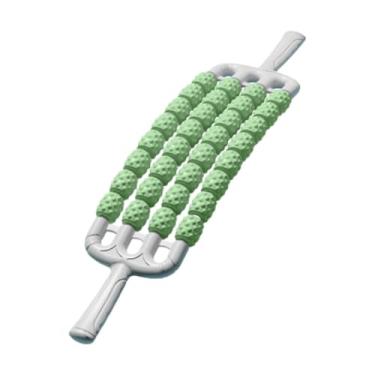 Imagem de oshhni Bastão de massagem de ioga dobrável, eixo de rolo de relaxamento muscular, alongamento de pernas, ferramenta de massagem manual prática para