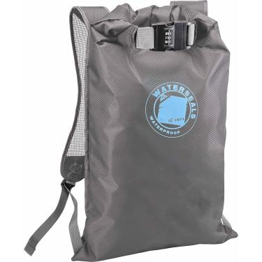 Imagem de Mochila de bloqueio WaterSeals + bolsa à prova d'água para homens e mulheres com material Ripstop e combinação antifurto para proteger carteira, iPhone ou objetos de valor na praia, piscina, esqui ou acampamento, cinza