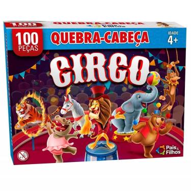Imagem de Quebra-Cabeça Infantil - 100 Peças - Circo - Pais e Filhos