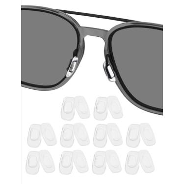 Imagem de 10 pares de protetores de nariz de substituição para Costa South Point/Flagler/Ponce/Fernandina/Shipmaster/Wader/Peli; para cartucho Oakley, eixo, chave de trinco, cortador, trava alfa/óculos Lugplate