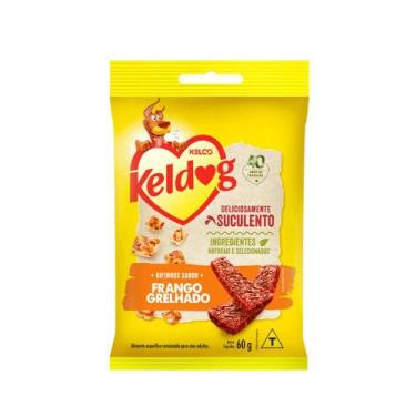 Imagem de Petisco Keldog Bifinho Sabor Frango Grelhado Kelco - 60g - Kelco Pet C