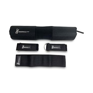 Imagem de Conjunto de almofadas de barra para agachamento e impulsos no quadril. Barra de levantamento de peso de espuma de treino atualizada Suporte de pescoço no ombro..