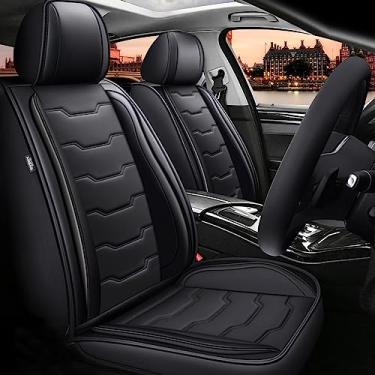 Imagem de DISUTOGO Capas Para Assento De Carro Adequadas Toyota Rav4 2013-2023 2024, Conjunto Completo À Prova D'Água, Couro Sintético, Protetor Almofada Automotiva Compatível Com Airbag (5 Assentos, Linha Pr