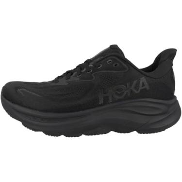 Imagem de HOKA Clifton 10 Tênis masculino, Preto/preto, 9.5 Wide