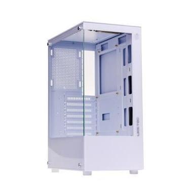Imagem de Gabinete Gamer Liketec Heydar Snow Mid Tower Panorâmico Vidro Temperado Sem Fan Branco - Lc-cb-heydar-2087