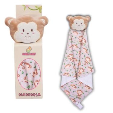 Imagem de Naninha Para Bebê Porta Chupeta Bichinhos - Criativa, Macaco