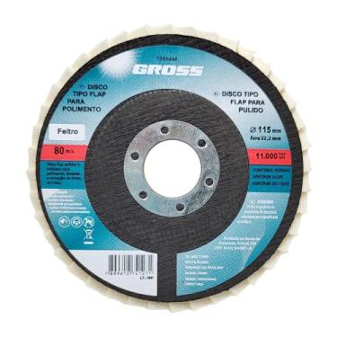 Imagem de Disco flap, para polimento, em feltro, 115 x 22mm, 1pc // gross