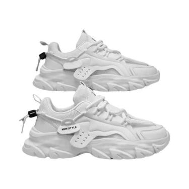 Imagem de Tênis Casual Masculino Respirável com Sola Grossa - Ideal para Corrida