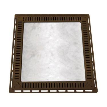 Imagem de Tampa Casa Máquina Piscina Rebaixada Simples Grelha 80x80 M - GDA Indu