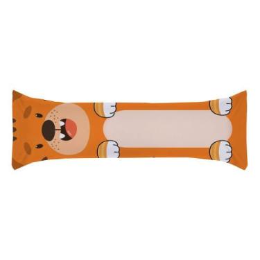 Imagem de Capa para Travesseiro de Corpo Aconchego 1,30m x 38cm Tiger - Casabord