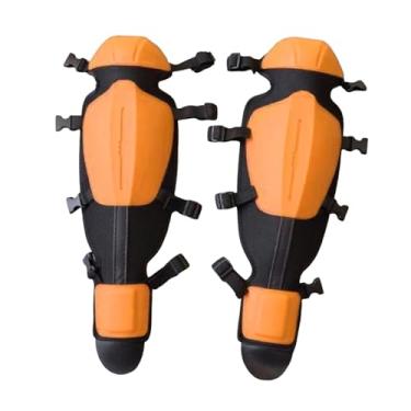 Imagem de IEUDNS 2 peças joelheiras de jardinagem com alça ajustável acessório protetor de perna multifuncional caneleiras para aparar gramado de construção