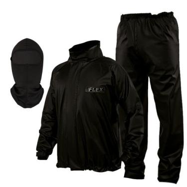 Imagem de Capa de Chuva Delta Flex PVC Motociclista Motoboy + Balaclava, EG
