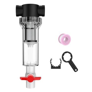 Imagem de Stgfyxgs Filtro Interno para Aquário, Coletor de Drenagem para Aquário, PC Transparente, Limpeza de Resíduos de Peixes, Filtragem, 3/4 de Polegada, Conexão Ráp, 100 Malhas Femininas