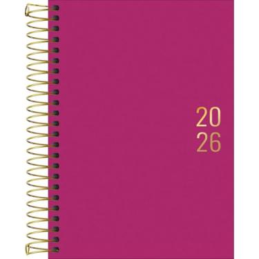 Imagem de Tilibra - Agenda Executiva Espiral Diária 12,9 x 18,7 cm Napoli Feminina 2026 - Rosa