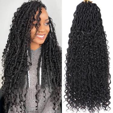 Imagem de Crochet Hair RuiYok Goddess Locs, 24 polegadas, 8 pacotes para mulhere