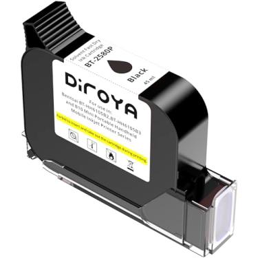 Imagem de diroya Cartucho de tinta portátil de secagem rápida solvente BT-2580P para Bentsai BT-HH6105B2, BT-HH6105B3 e B10 Mini portátil portátil para impressora jato de tinta, 45 ml, altura do bocal, 0,5