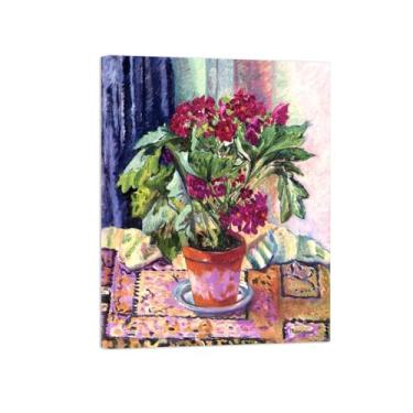 Imagem de Flores Pintura em tela Famosa Pintura Reprodução-Quadros para sala de estar-Flores 14-Pôster pronto para pendurar 60x80cm Tela Embrulhada