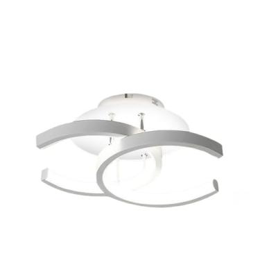 Imagem de Lustre De Teto Led Moderno Em 3 Cores Para Corredor, Sala De Estar, Quarto, Cozinha (127V/220V)(A/Branco(127V-220V))