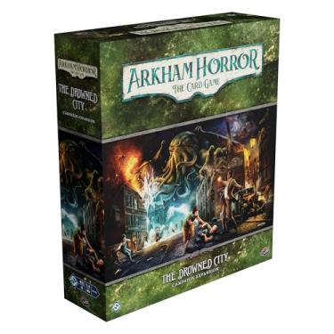 Imagem de Asmodee Arkham Horror The Card Game The Drowned City Campaign Expansion - Explore R’lyeh & Face Cthulhu, Cooperative LCG, Ages 14+, 1-4 Players, 1-2 Hr Playtime