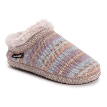 Imagem de MUK LUKS Pantufa feminina Colette, Várias listras, Medium