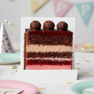 Imagem de Embalagem Slice Cake Com Celofane Para Fatia De Bolo - 50 Un