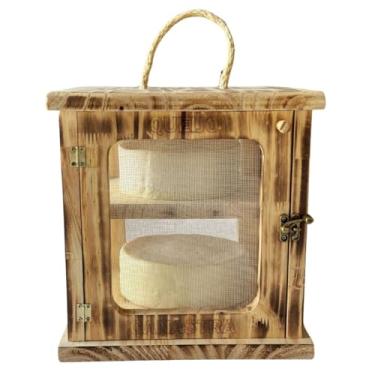 Imagem de QUEIJEIRA MATURADOR PARA MATURAÇÃO 2 QUEIJOS EM MADEIRA EFEITO SAFARI EV