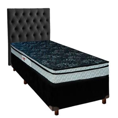 Imagem de Kit Cama Box + Cabeceira + Colchão Solteiro D28 - Conforto - Paropas