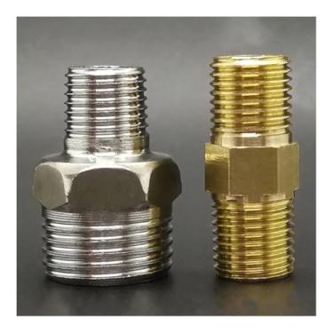 Imagem de Adaptador de acoplador rápido de encaixe de bico sextavado de latão 1/8 1/4 3/8 1/2 macho para redutor de rosca macho para conector de água óleo e gás (DN10-DN15 BSP melhor)