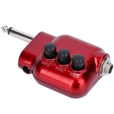 Imagem de RiToEasysports Captador -desempenho -Amplificador Portátil Alto Volume de Baixo Cone Impance para Guitarras Acústicas Mini Amplificador para Amantes de Música ABS e Metal