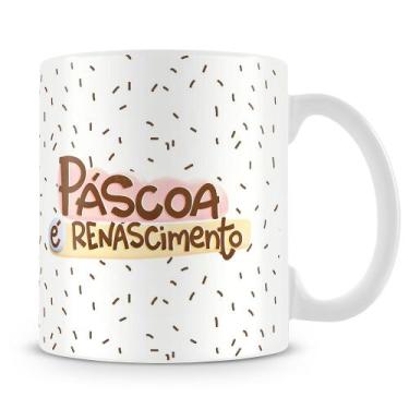 Imagem de Caneca Personalizada de Páscoa - Modelo 2 - Cerâmica 325ml - Amo Canec