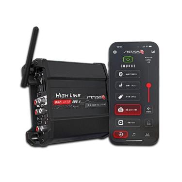 Imagem de Modulo Stetsom Hl400.4 Dsplayer 400X4 Usb Dsp Play Bluetooth