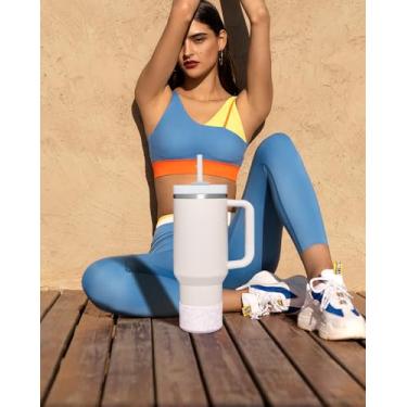 Imagem de Capa protetora de silicone brilhante, compatível com Stanley Tumbler 567.0-1,134.0 g & Hydro Flask Bottle 340.2 g-680.4 g, glitter reduz amassados capa para mais garrafas/copos inferior de 7,2 a 7,5