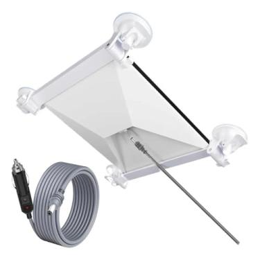 Imagem de Kit Automotivo Antena Mini Suporte + Cabo 12V 3m Viagem Instalação Veicular Prática Internet Satélite Carro Van Trailer Motorhome Acessório Original