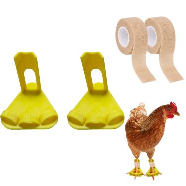 Imagem de Falnvita Tala de perna de frango para galinhas em diferentes estágios de crescimento, tala de frango para fraturas de pés de frango, dedos curvados, osteoartrite e tratamento de verrugas plantares