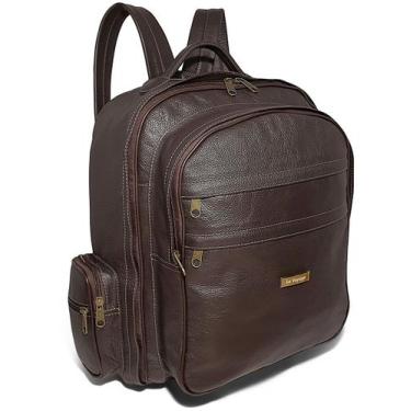 Imagem de Mochila De Couro Masculina Para Viagem Tamanho Extra Grande - Le Voyag