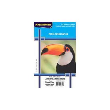 Imagem de 5 Pacotes de Papel Fotográfico 115g Glossy A4 p/ Inkjet - 250 Folhas  