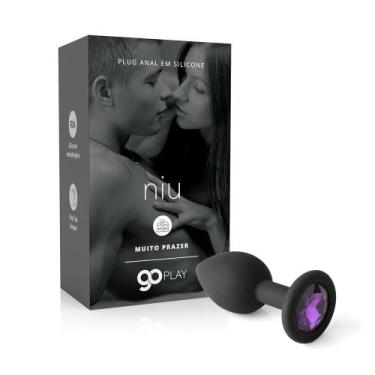 Imagem de Go Play Niu Plug Anal em Silicone Preto IA332P - A SÓS