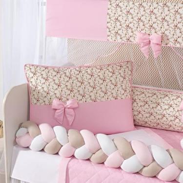 Imagem de Kit 11 peças Berço Americano Trançado Doce Bebe Protetor Quarto Bebe L