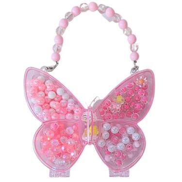 Imagem de Bolsinha infantil Kit de Miçangas Borboleta Sortidas - Castela