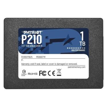 Imagem de Disco Sólido Interno Ssd Patriot P210S1Tb25 1Tb 2.5 Sata 3