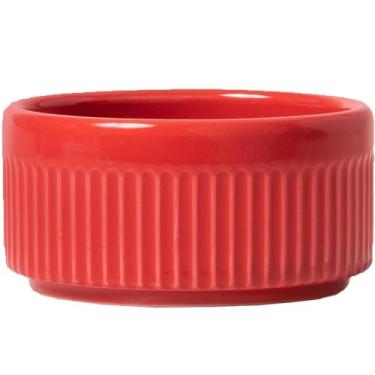 Imagem de Germer, Ramekin redondo em porcelana, modelo assar ou servir, refratária, Ø 10 cm, 240 ml, Vermelho