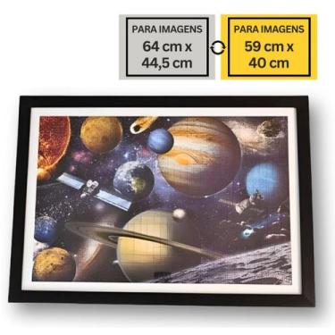 Imagem de Moldura Poster C/ Moldura E Passepartout Le Jazz Para Fotos Quebra Cab