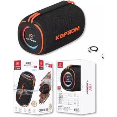 Imagem de Caixa de Som Bluetooth 30W, À Prova D'água, RGB LED, Bateria 7 Horas, Portátil, Modelo KA-8296, 170x105x100mm visite nossa loja Leo Top Store